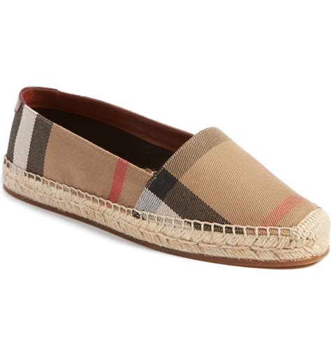 burberry espadrille flats|Burberry slippers women's.